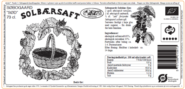 Solbær saft - sød - Image 2